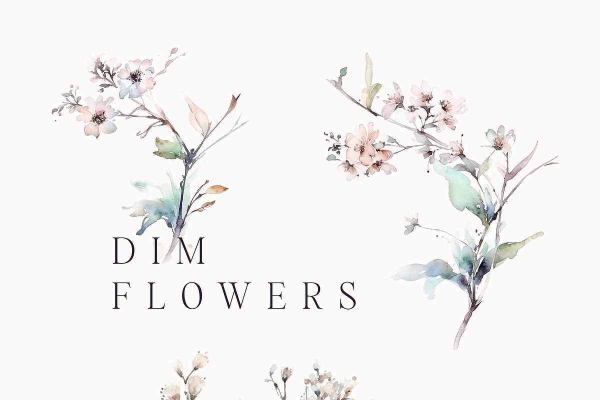 Watercolor Floral Bundle (45 in 1), a Decorative Illustration by Lana Elanor (Photo 122 of 180)