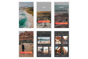 Sair - Tour & Travel UI Kit PSD