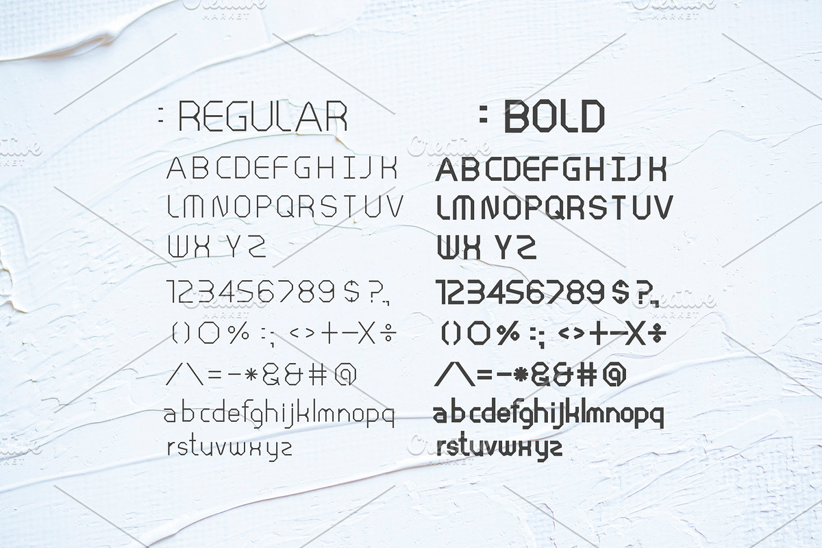 Bold Time Font preview 2