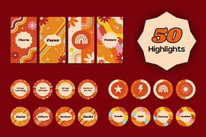 570 Retro Templates Canva Editable