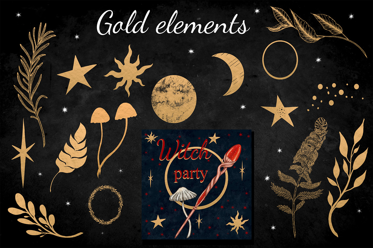 Witch secrets clipart set, an Education Illustration by Mrs.Swan_Design (Photo 5 of 8)