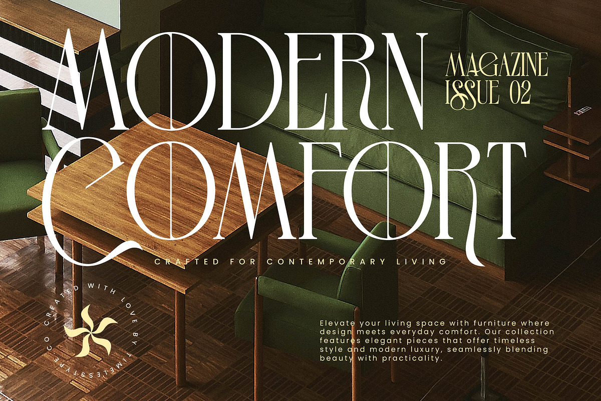 Leodarck New Modern Display Serif, a Serif Font by timelesstype.co (Photo 10 of 20)
