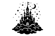 Fantasy Castle Cloud Moon Bundle, an Object Illustration by Gaye Art (Thumbnail 8 of 30)