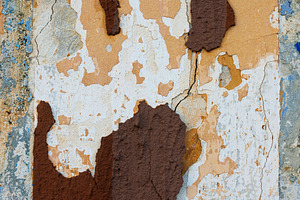 Weathered and peeling paint on a wall, a Background Photo by Bepslabor