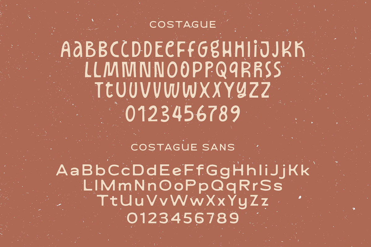 Costage; Eccentric Font Duo, a Font by Eko Bimantara (Photo 14 of 14)