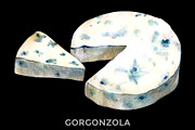 Gorgonzola & Mozarella cheese, a Food Illustration by wedraw (Thumbnail 2 of 6)
