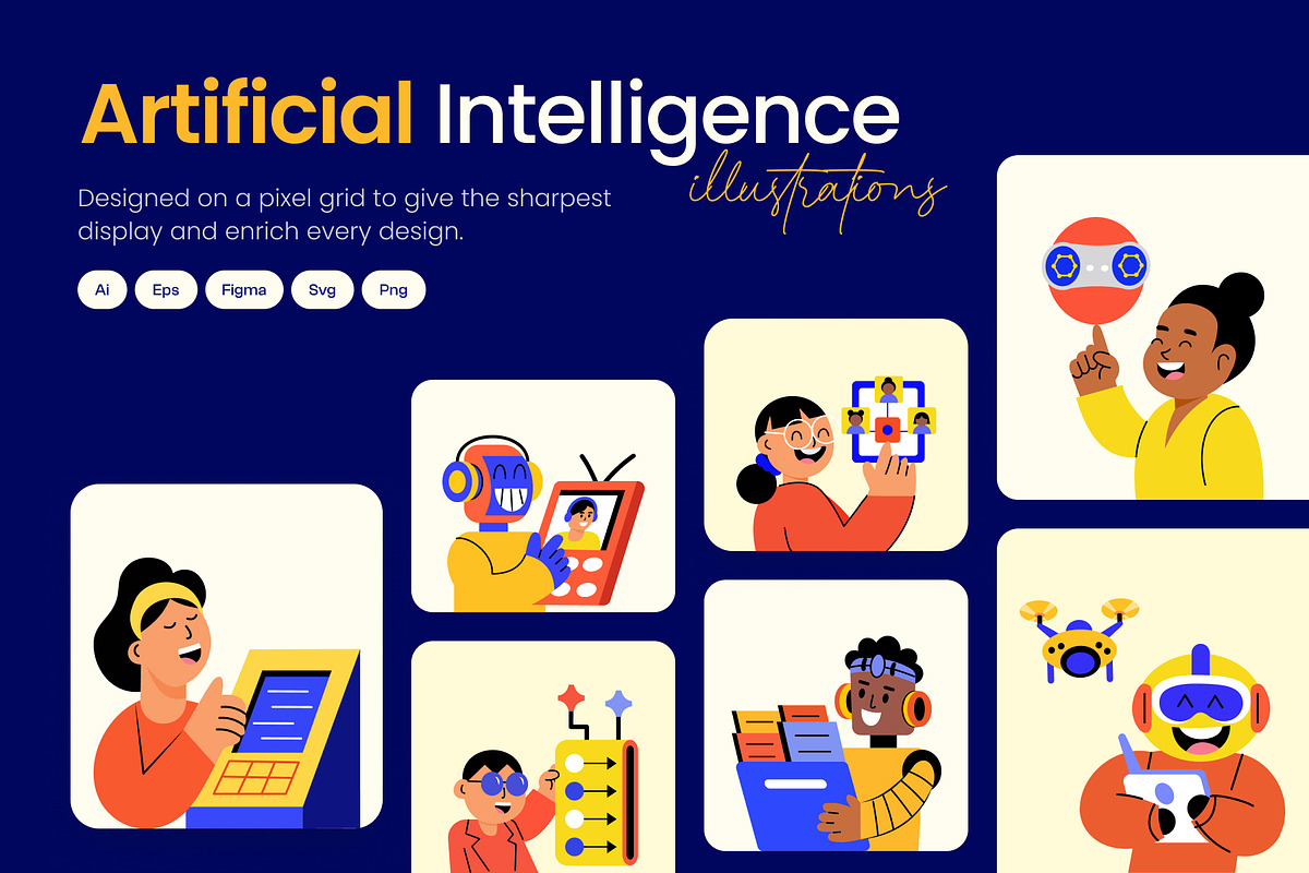 Artificial Intelligence Illustration, a Technology Illustration by Brickclay (Photo 1 of 9)