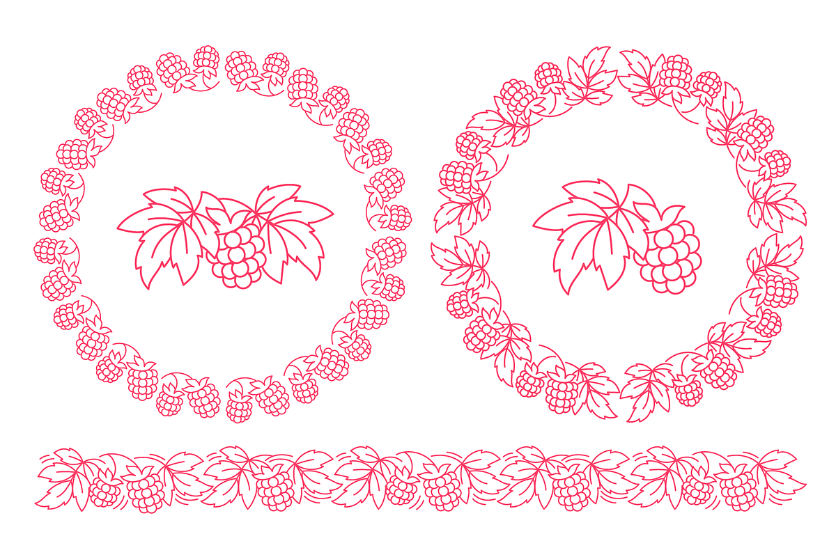 Raspberry Line Art, Vector Set, an Object Graphic by Ilia Design (Photo 4 of 10)