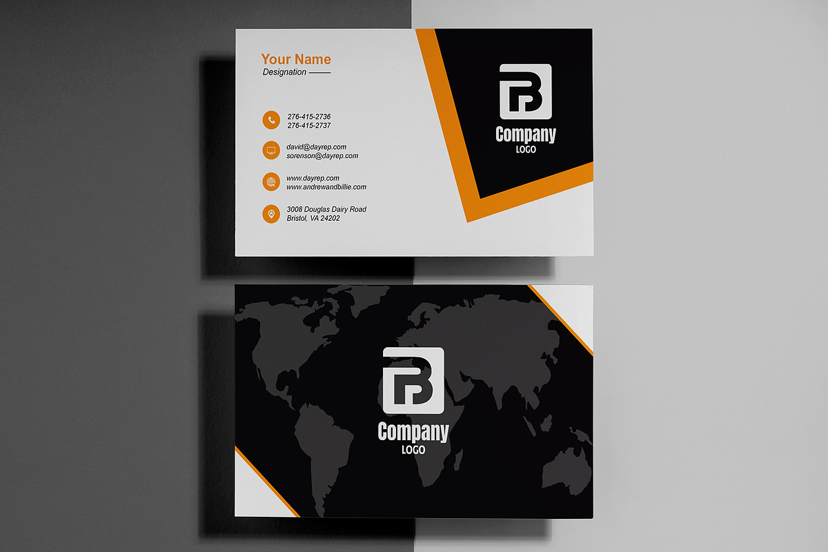 Corporate Agency Busines Card Template preview 2