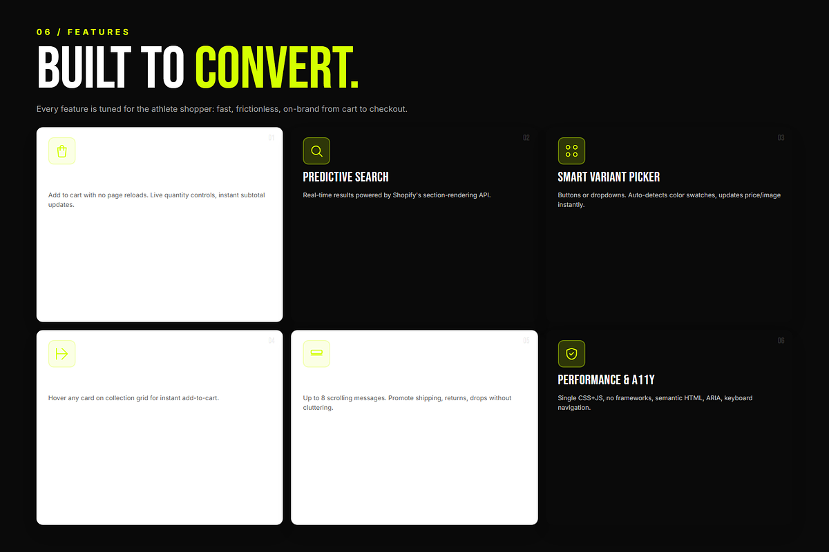 Velocta Shopify Sports Theme, a Shopify Template by Ibnul Jaif Farabi (Photo 6 of 8)
