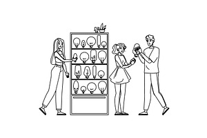 bulb intellectual property, a Person Illustration by pikepicture