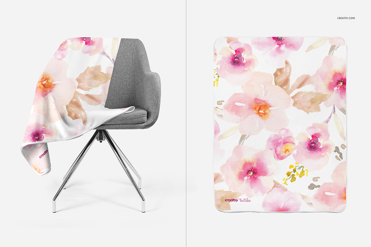 Fleece Blanket Round Corners Mockup, a Product Mockup by creatsy4 (Photo 2 of 9)