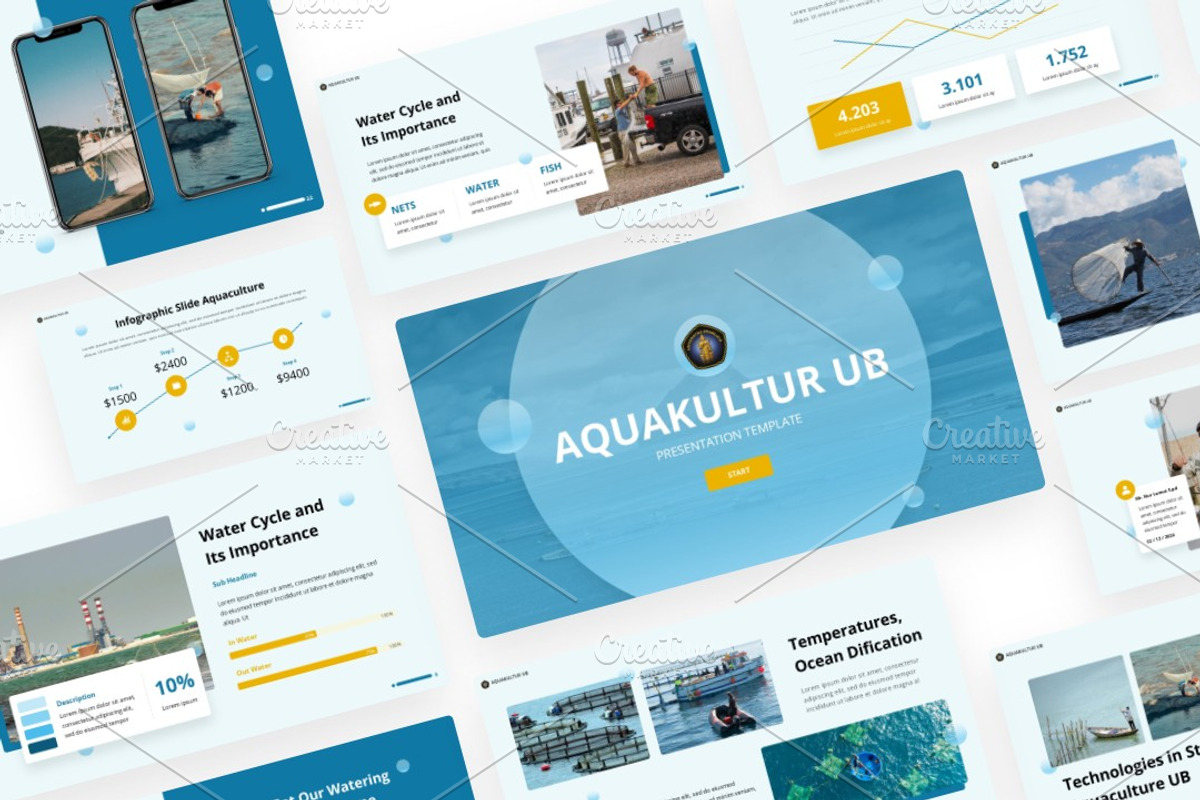 Aquakultur Presentation, a Presentation Template by Interpitch (Photo 1 of 9)