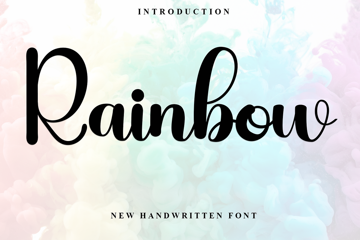 Rainbow, a Script Font by InermediaSTUDIO (Photo 1 of 8)