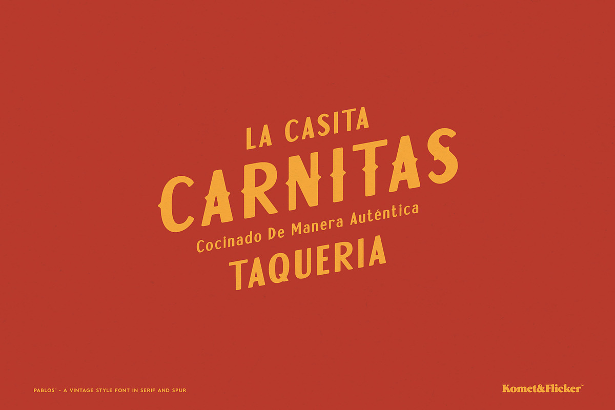 Pablos - Sans & Spur, a Sans Serif Font by Komet & Flicker (Photo 6 of 13)