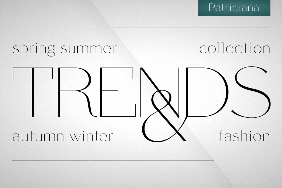 Patriciana, a Font by Green Type (Photo 3 of 6)