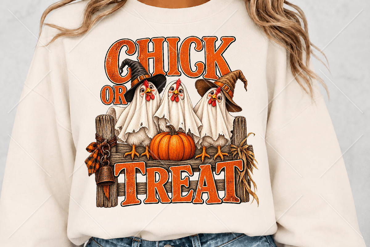 Chick or Treat Halloween PNG, a Seasonal Illustration by Canvas Craft (Photo 5 of 6)