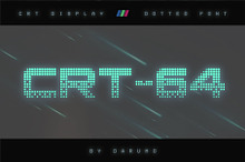 CRT-64 Dotted Font