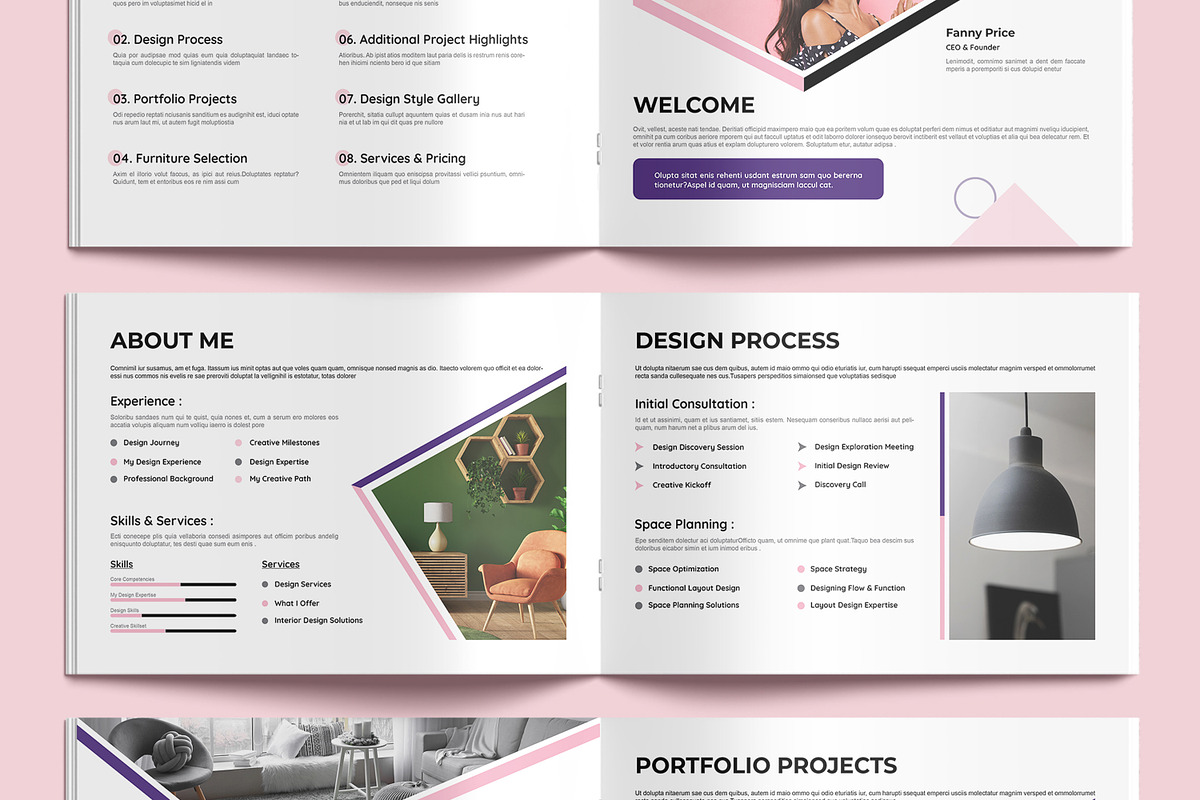 Interior Portfolio Layout, a Magazine Template by MightyDesign (Photo 3 of 9)