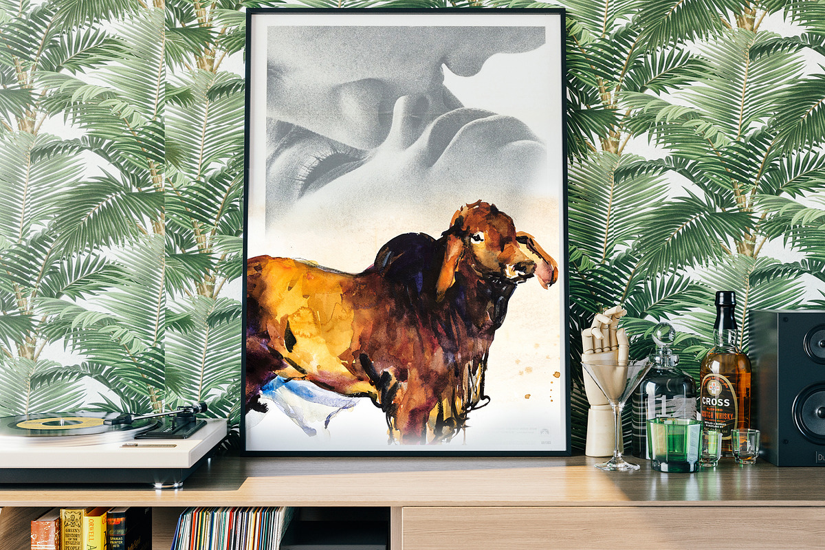 Powerful Bulls: Clipart Vol. 3, an Animal Illustration by FineArt (Photo 3 of 7)
