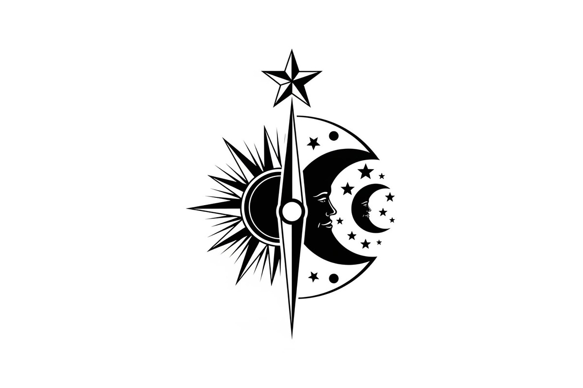 Celestial Compass SVG Bundle, an Illustration by Gaye Art (Photo 6 of 31)