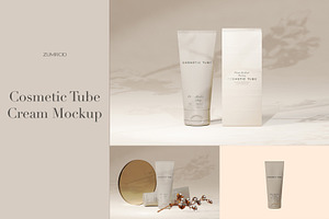 Cosmetic Tube Mockup Trio