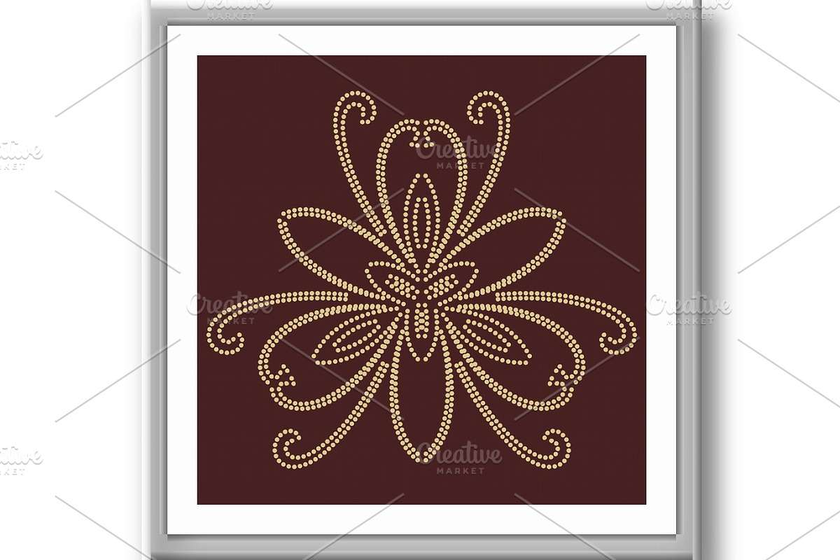 Floral Vector Abstract Pattern, a Decorative Illustration by FineArtStudio (Photo 3 of 3)