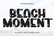 Beach Moment | Script Font, a Script Font by Scratchones (Thumbnail 1 of 8)