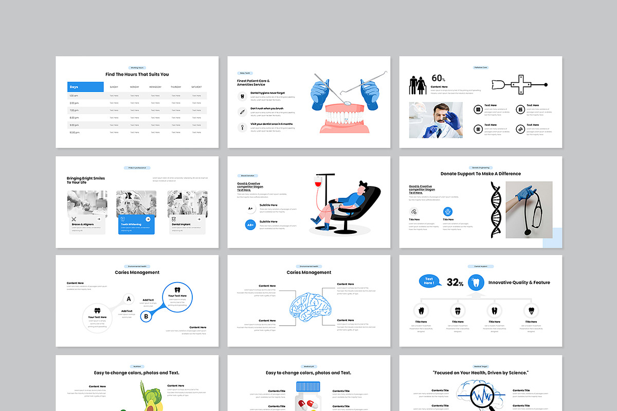 Medical Presentation Template, a Presentation Template by GenerousArt (Photo 7 of 7)