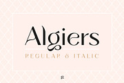 Algiers - A Modern Sans Serif, a Sans Serif Font by Ivan Rosenberg (Thumbnail 1 of 14)
