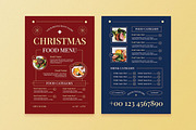 Red Elegant Christmas Food Menu, a Flyer Template by Aiyari Graphic (Thumbnail 3 of 3)
