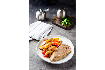 Dinner table with different dishes, a Food & Drink Photo by Irina Burakova
