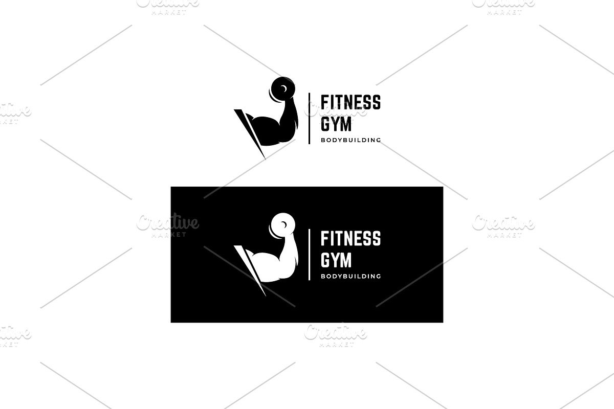 Creative fitness gym logo design., a Branding & Logo Template by LOGOCREATIVE