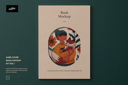 Hard Cover Book Mockup Kit