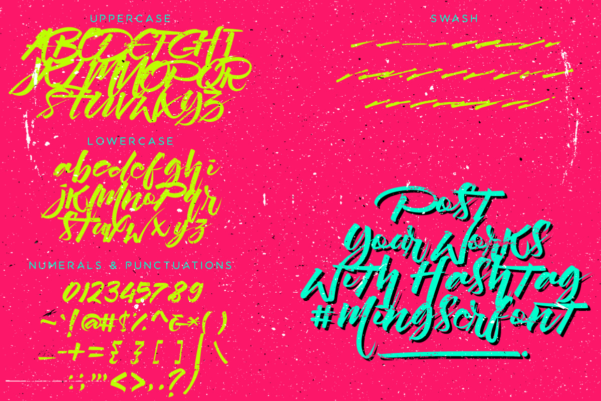 Mingser Font preview 2