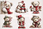 Whimsical Christmas Polar Bear PNG, a Transportation Illustration by Digital Artistic99 (Thumbnail 3 of 7)