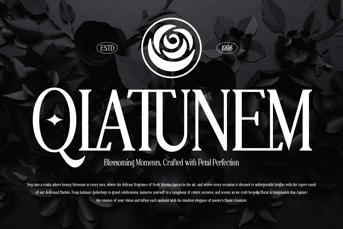 Laqenut - Serif Display Font, a Serif Font by twinstd (Photo 4 of 10)