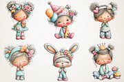 Birthday Baby Girl Clipart, an Illustration by RobertsArt (Thumbnail 7 of 7)