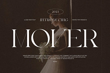 Mover Elegant Serif Font Typeface