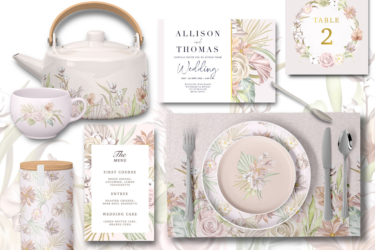 Boho Tropical Floral, a Decorative Illustration by Rachel Art Studio (Photo 7 of 9)
