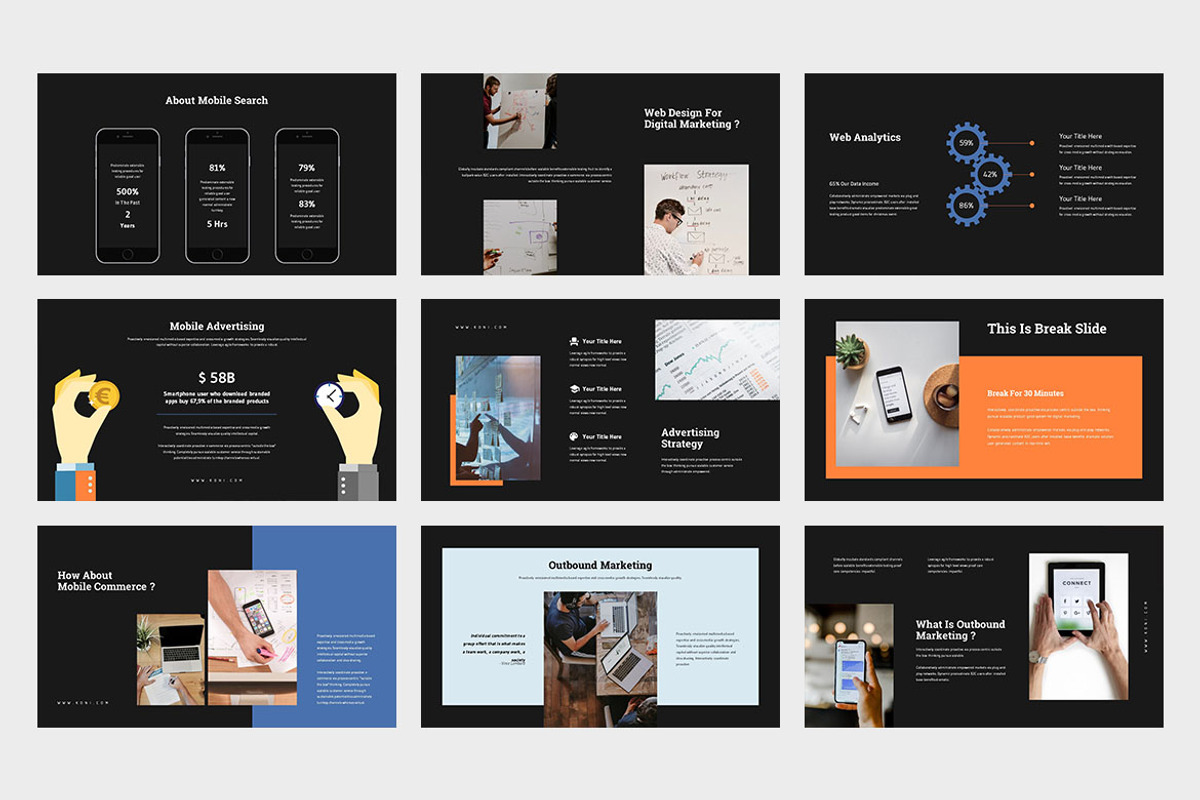 Koni : Digital Marketing Powerpoint, a Presentation Template by Punkl Camp (Photo 7 of 9)