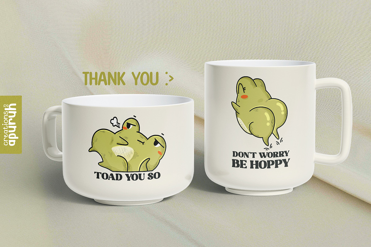 Funny Frog Quotes Sublimation  Tee, an Animal Illustration by creationsbyapuruh (Photo 6 of 6)