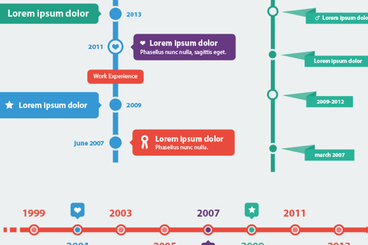 Flat Infographic Elements Collection preview 5