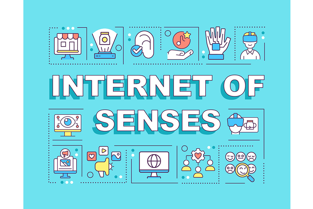 Internet of senses word banner, a Templates & Theme by IMG Visuals