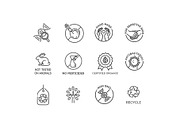 Natural Food Line Icons Set, a Food Illustration by Tettygreen (Thumbnail 3 of 3)