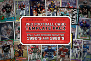 Pro Football Card Templates, a Card Template by Chris Weibring (Thumbnail 1 of 19)