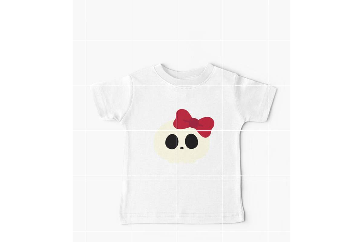 Cute Kawaii Skull with Bow SVG, an Illustration by TheHitShop (Photo 8 of 10)