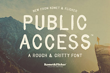 Public Access – A Rough Font