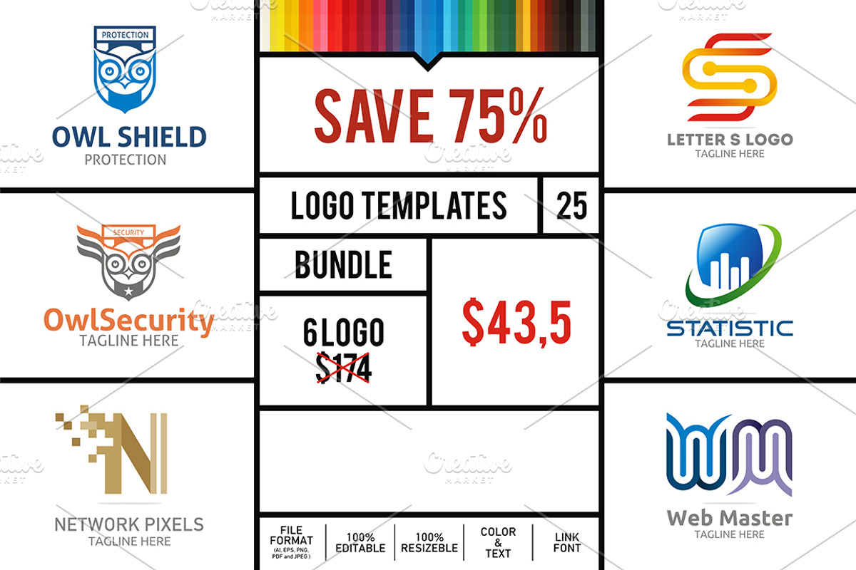 Logo Bundle #25, a Branding & Logo Template by Acongraphic (Photo 1 of 3)