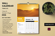Calendar 2026, a Stationery Template by Cleffon_Graphic_Studio (Thumbnail 1 of 6)